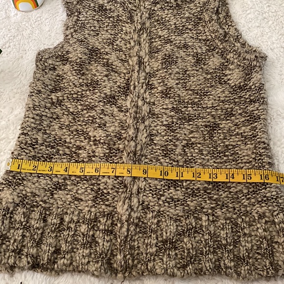 Charter Club Knit Faux Fur Vest Medium - Picture 6 of 6